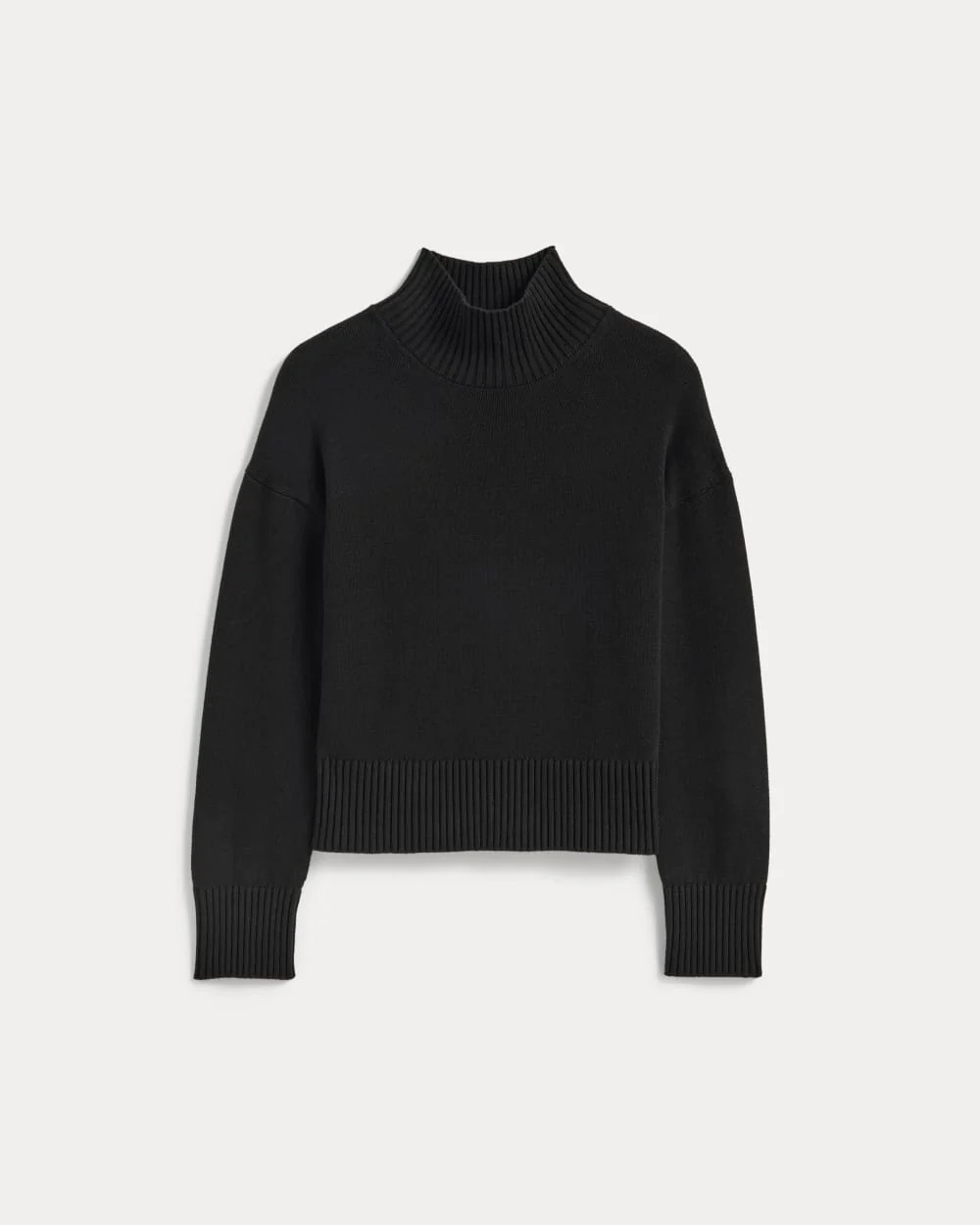 The Boxy Turtleneck in Everyday Cotton | Dark Green | Everlane