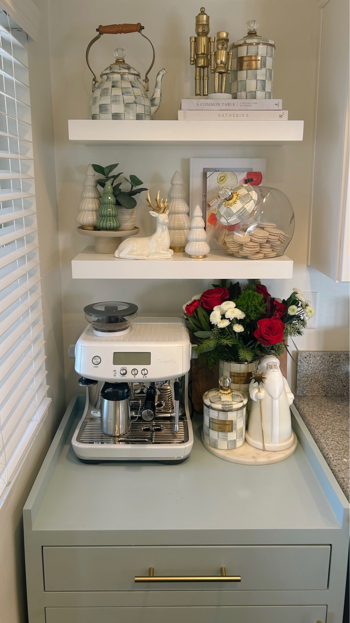 Holiday coffe bar inspo!

Target, target decor, target home decor, target Christmas decor, target holiday decor, home decor, Christmas decor, holiday decor, coffee bar, coffee bar inspo, coffee nook, coffee nook inspo, kitchen shelves, open shelves decor, kitchen shelves Christmas decor, kitchen Christmas decor, Christmas coffee bar, Christmas coffee nook, Christmas kitchen, Mackenzie childs

#LTKHoliday #LTKSeasonal #LTKhome