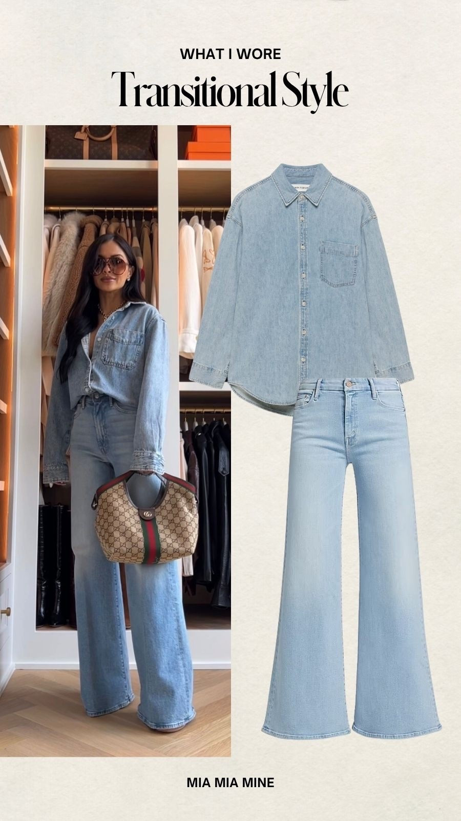 How go wear a classic denim shirt this summer and into fall 
Wearing an XS
Mother denim wearing a 23
Gucci giglio bag

#LTKOver40 #LTKmomlife #LTKootd