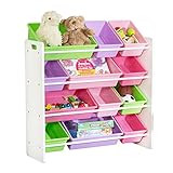 HoneyCanDo Kids Toy Storage Organizer With Bins, Pastel | Amazon (US)