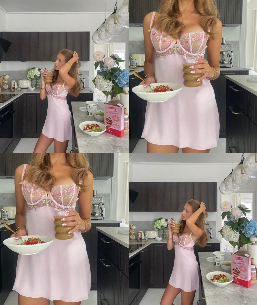 Pink satin pyjama loungewear 🎀 

#LTKsummer #LTKuk #LTKeurope