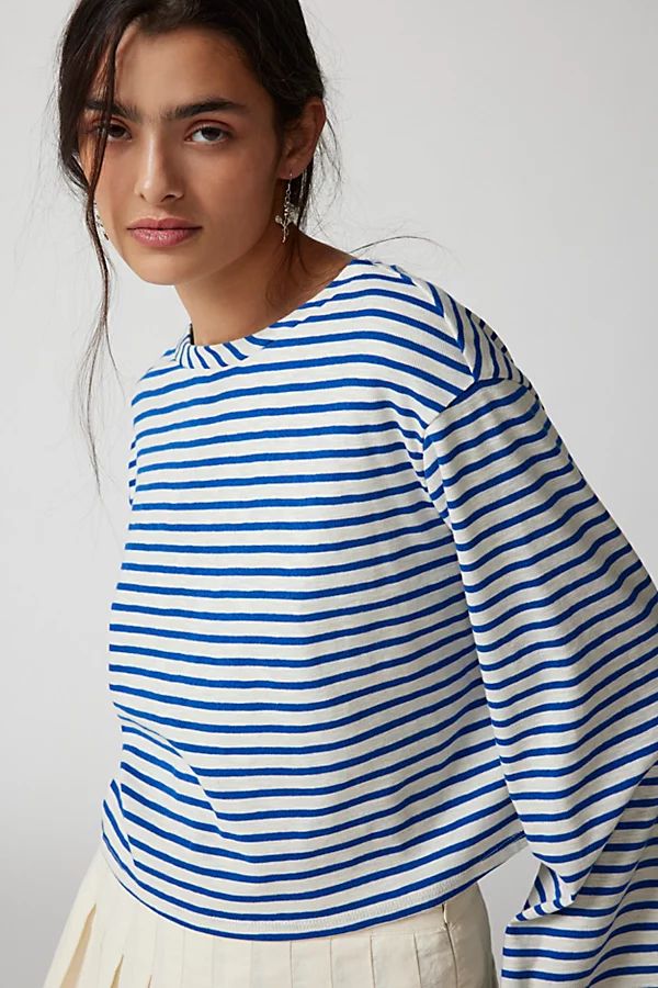 Urban Renewal Remnants Striped Drippy Sleeve Tee | Urban Outfitters (US and RoW)