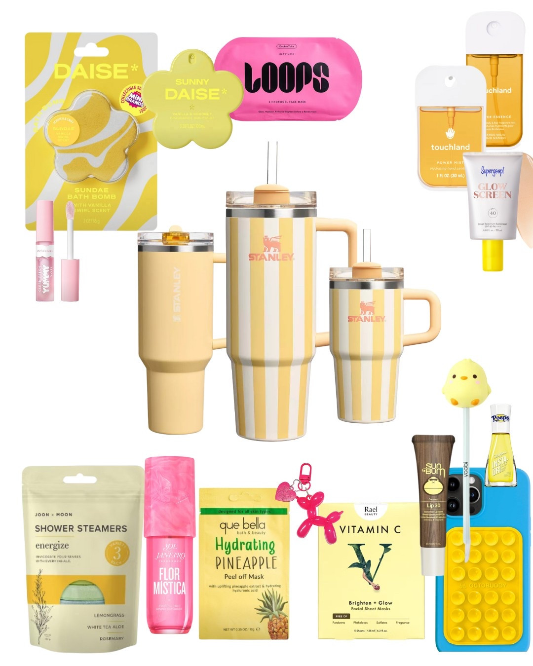 YELLOW! In New Cabana Stripe Stanleys! ☀️
… some perfectly accessorized ideas for the perfect Easter Basket combo or gift set! (Great for teens, tweens and adults… think teachers, hostesses, neighbors!)

P.S. see other posts for more colors in this collection - and coordinating gift sets / Easter Basket ideas!

Stanley Oasis Collection! (official color name: Butter)

#LTKFamily #LTKSeasonal #LTKKids