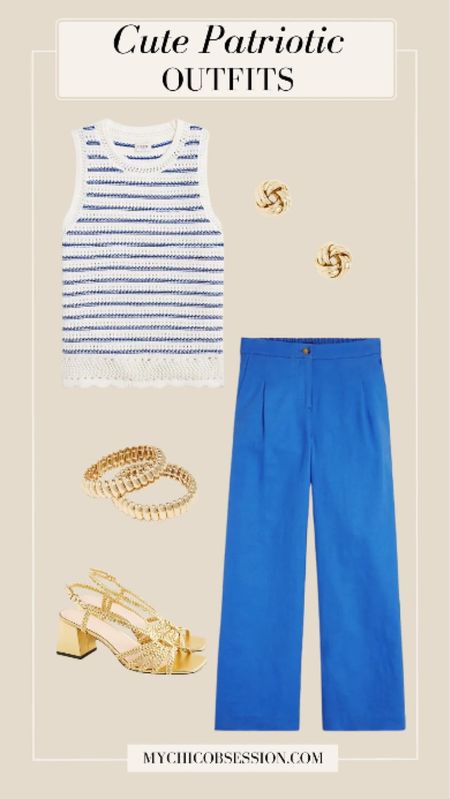 Pair this classic royal blue look with gold accessories - try gold studs, bangles, and gold sandals. Perfect for the long weekend or a Fourth of July outfit.

#LTKSeasonal #LTKStyleTip