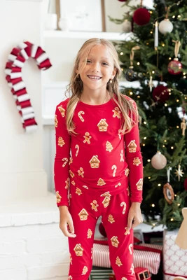 Long Sleeve Pajamas in Gingerbread | Kyte Baby