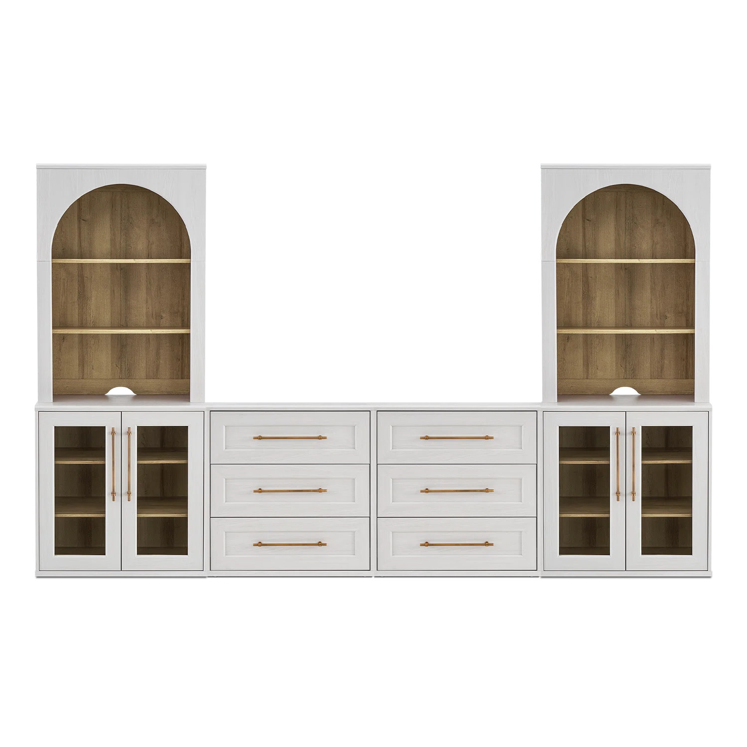 Mopio Blake 4 Piece Entertainment Center With Storage | Wayfair North America