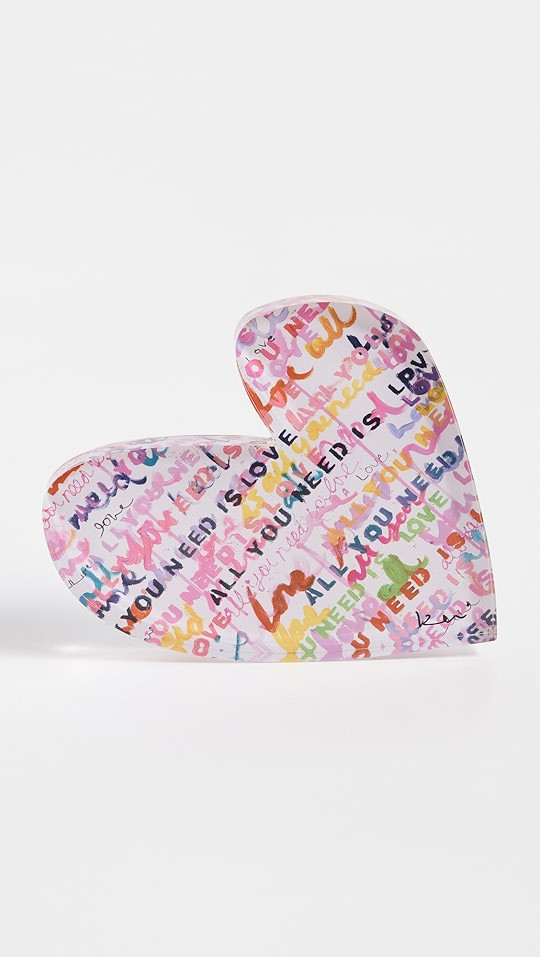 Kerri Rosenthal 8x7 Rock of Love Love is All You Need Block | SHOPBOP | Shopbop