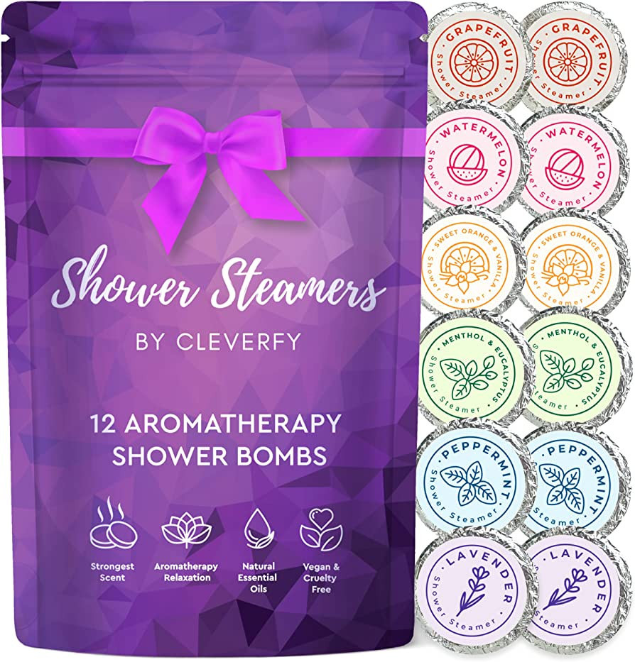 Cleverfy Shower Steamers Aromatherapy - Pack of 12 Shower Bombs with Essential Oils. Self Care an... | Amazon (US)