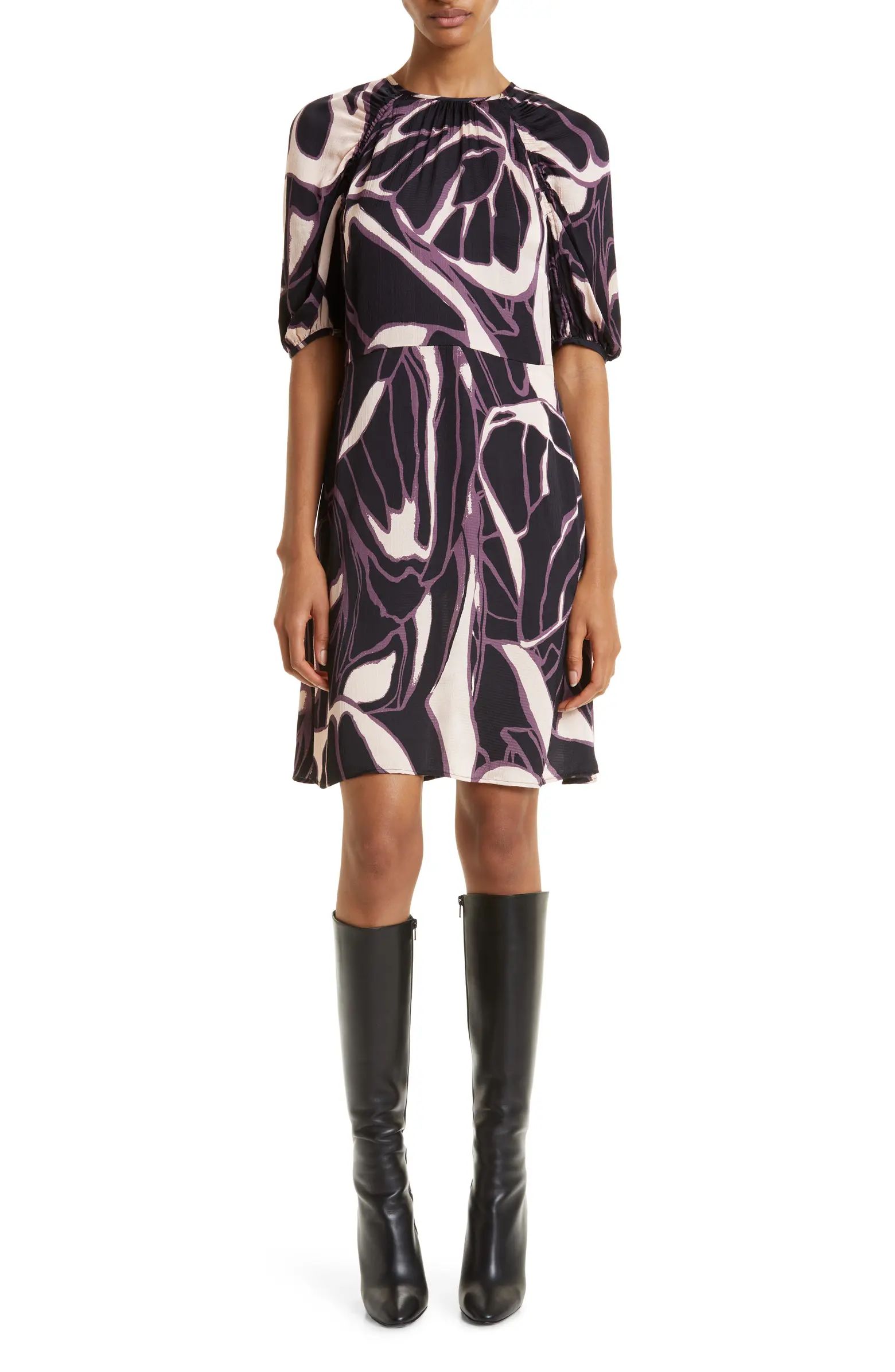 Ted Baker London Gilliaa Abstract Floral Fit & Flare Dress | Nordstrom | Nordstrom