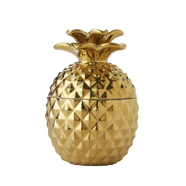 SKL Home Gilded Pineapple Cotton Jar, Gold | Walmart (US)