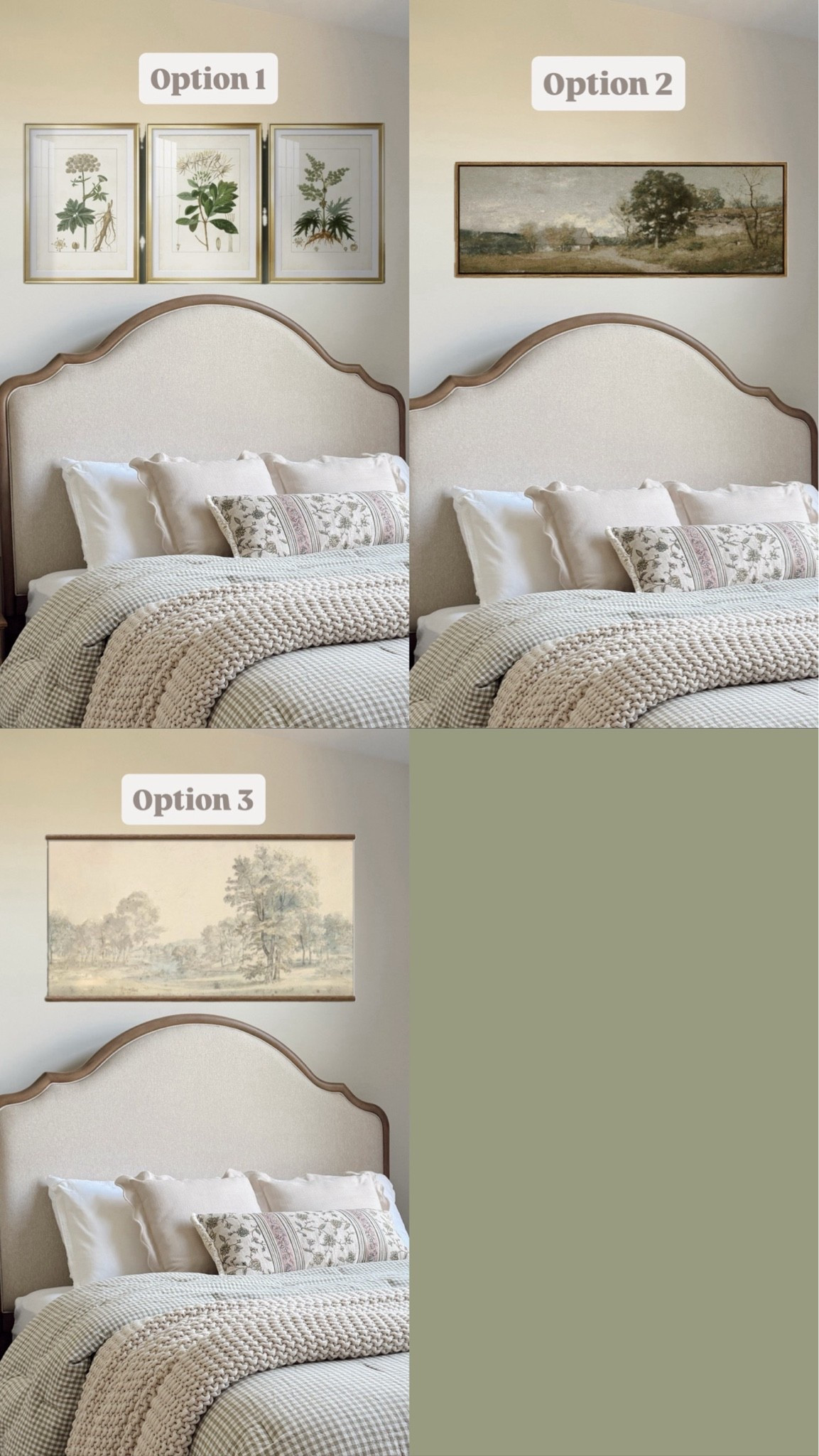 Wall art options for above a bed 🛏️ 

#bedroom #wallart #guestroom

#LTKHome
