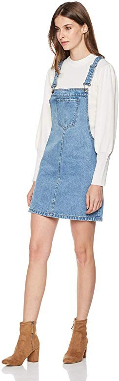 Women's Classic Adjustable Strap Denim Overall Dress | Amazon (US)