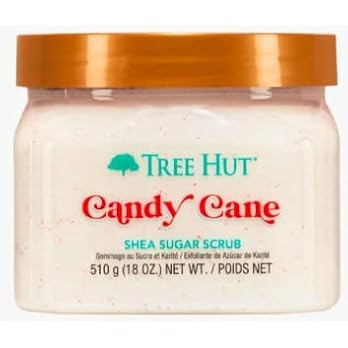 Tree Hut Holiday Candy Cane Shea Sugar Scrub, 18 oz (SET OF 2) | Amazon (US)