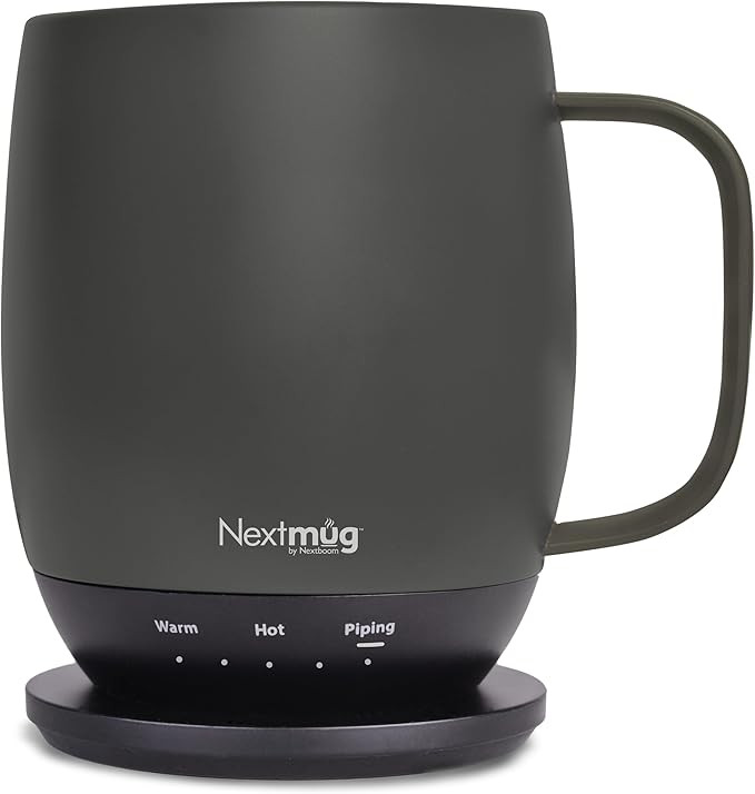 Nextmug - Temperature-Controlled, Self-Heating Coffee Mug (Graphite - 14 oz.) | Amazon (US)