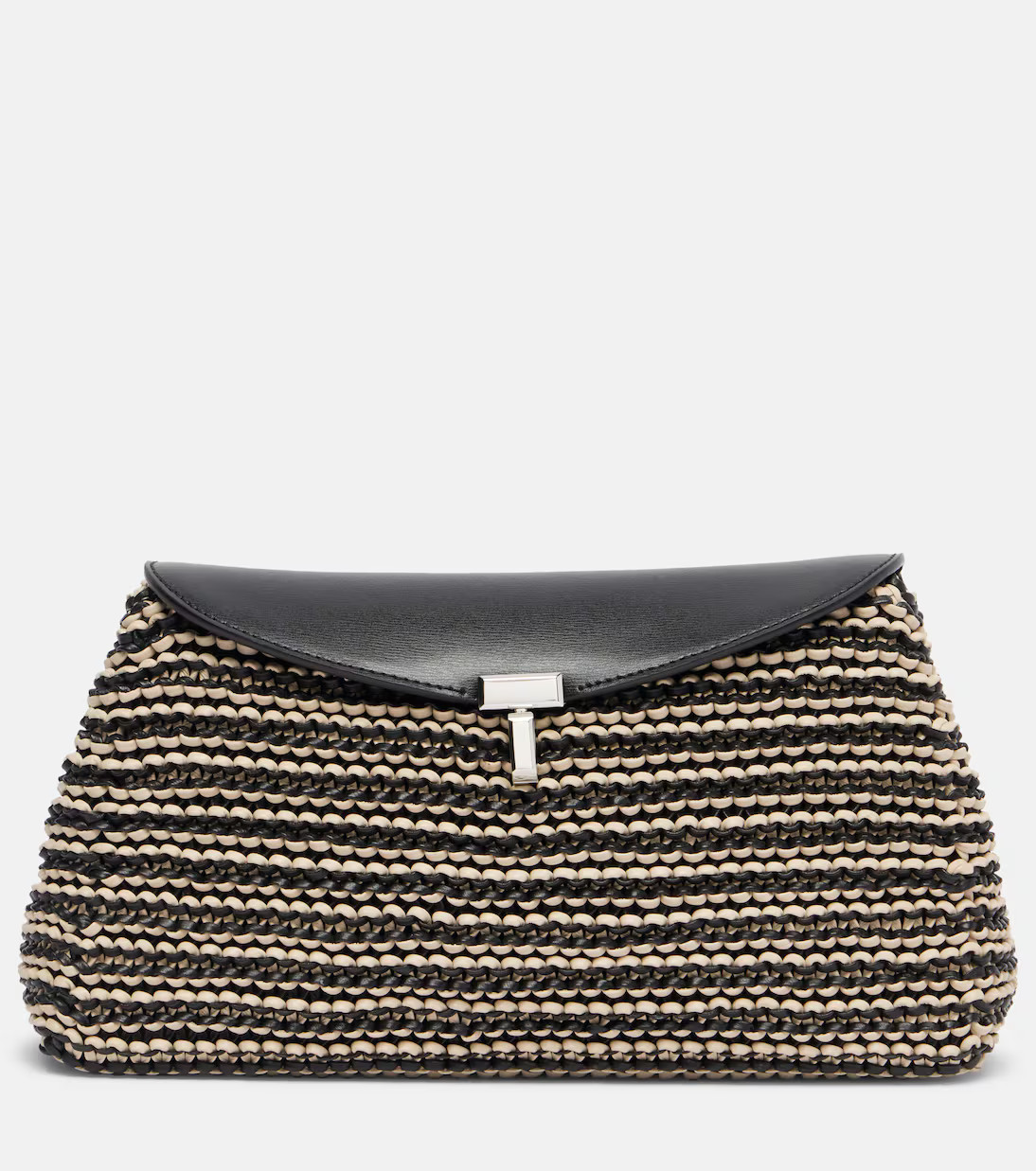 T-Lock Small leather clutch | Mytheresa (US/CA)