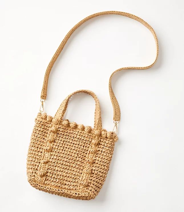 Pom Pom Handle Crossbody Bag | LOFT