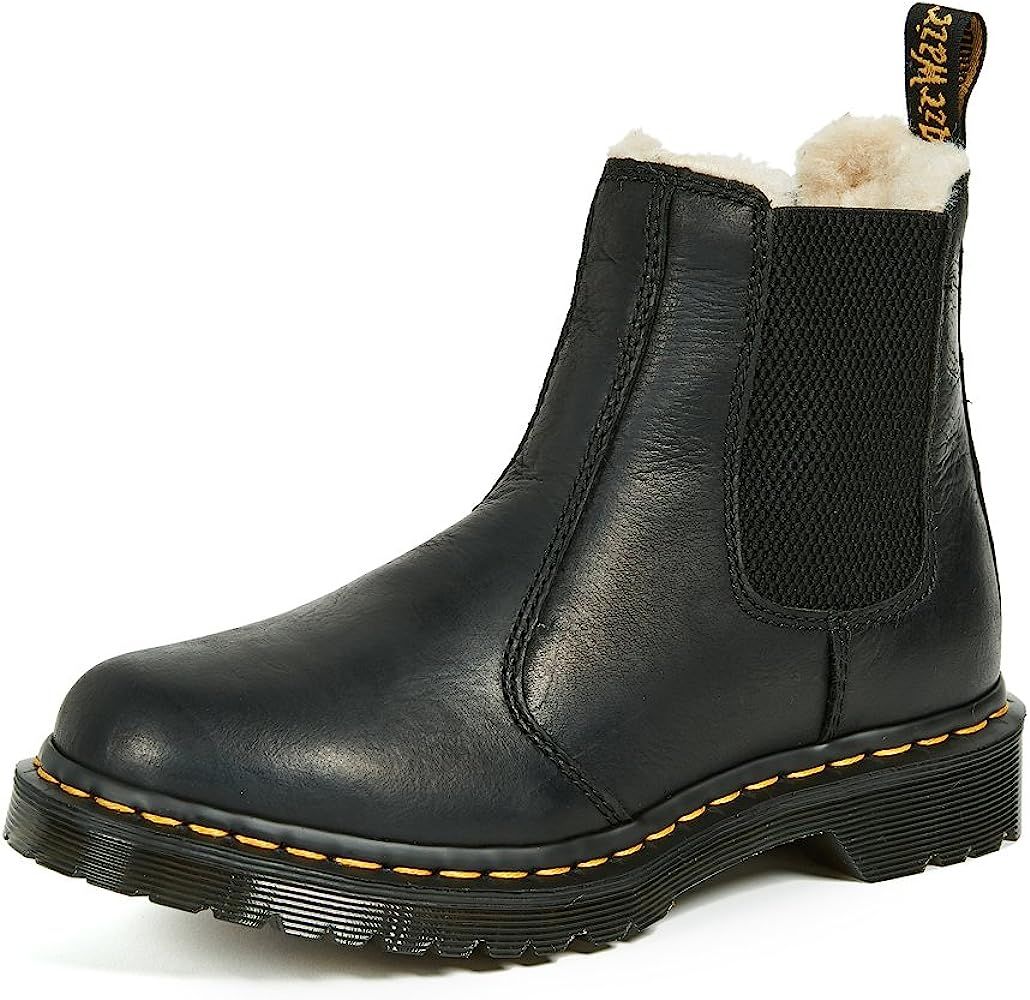 Dr. Martens Women's Leonore Burnished Wyoming Leather Fashion Boot | Amazon (US)