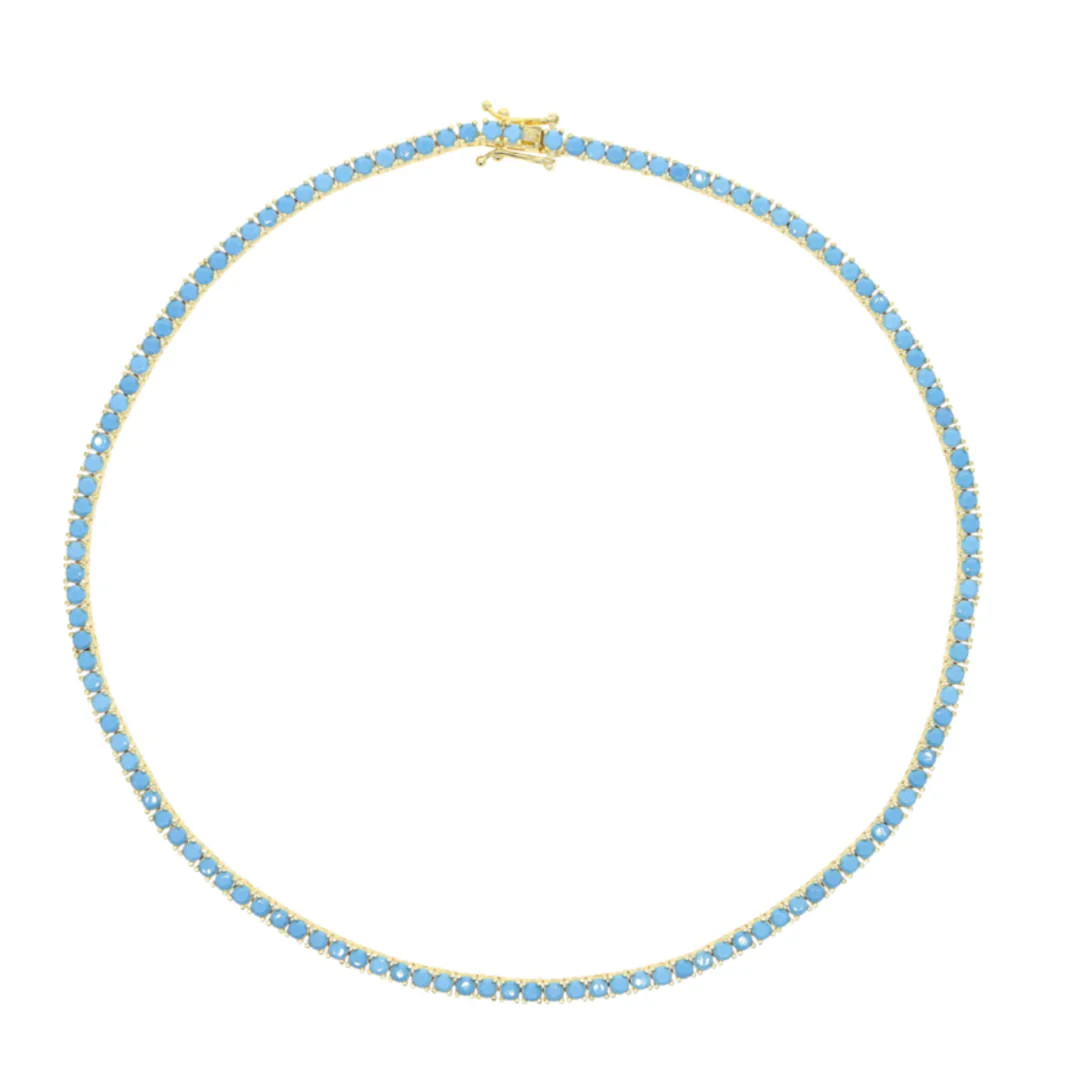 Turquoise Tennis Necklace | Accessory Concierge