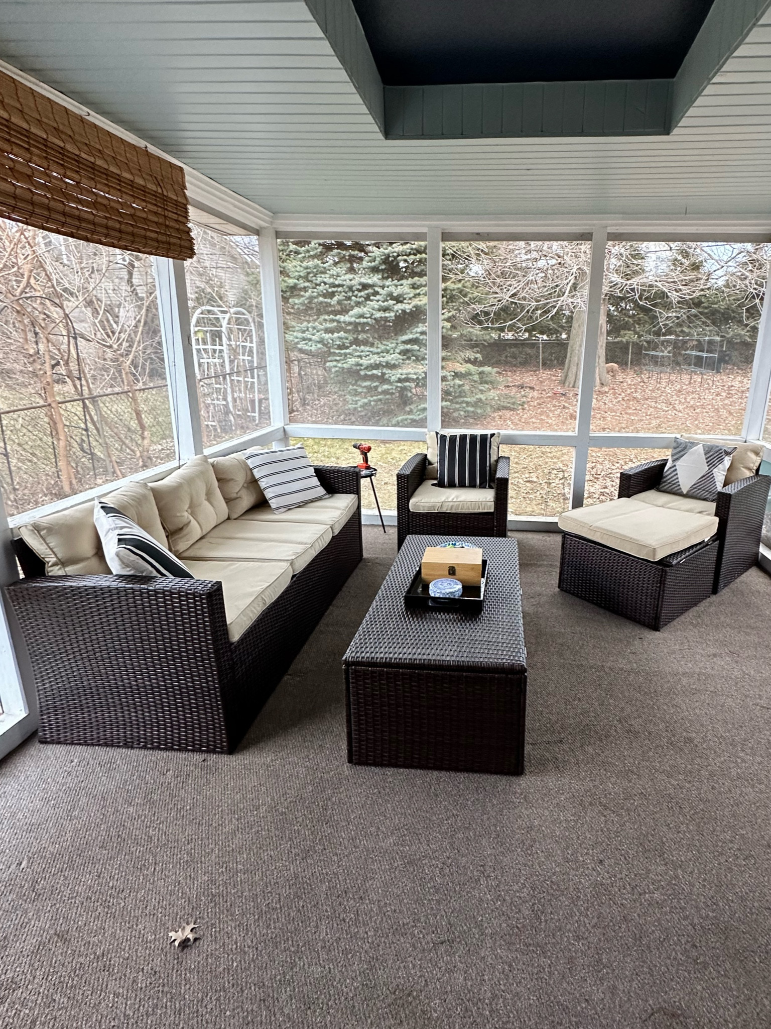 Our patio set up! Linking a throw blanket and a heated blanket I use out here too!

#LTKSeasonal #LTKfindsunder100 #LTKhome