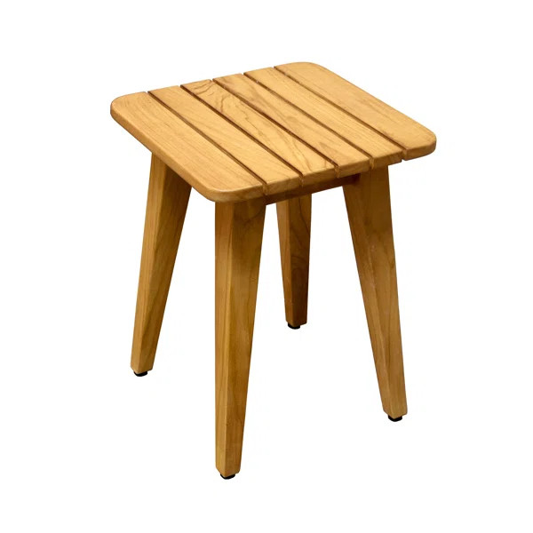Applewhite 13.4" W Teak Shower Bench | Wayfair North America