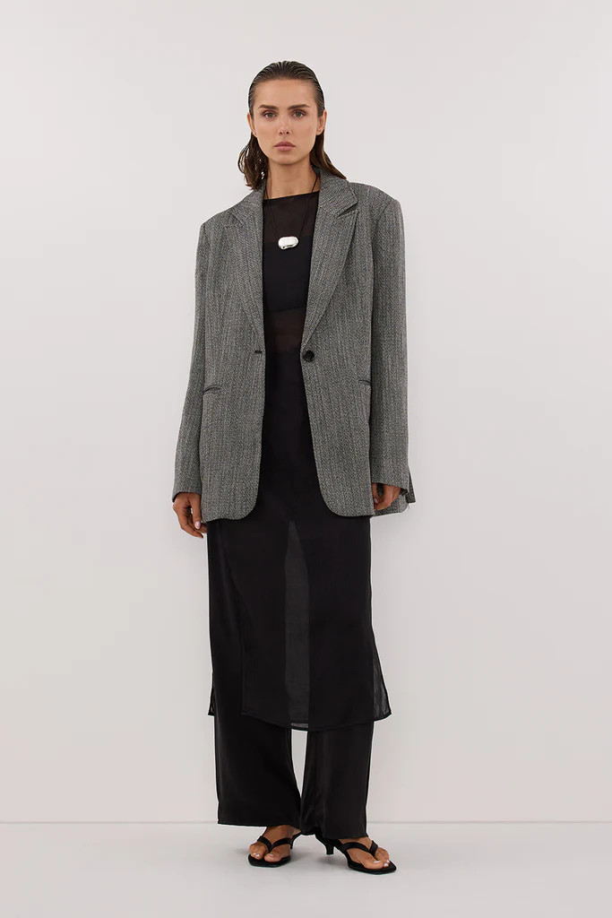 MANHATTAN CHARCOAL TWEED BLAZER | DISSH