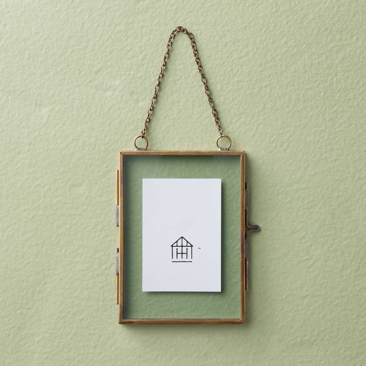 Mini Brass Photo Frame Christmas Tree Ornament - Hearth & Hand™ with Magnolia | Target