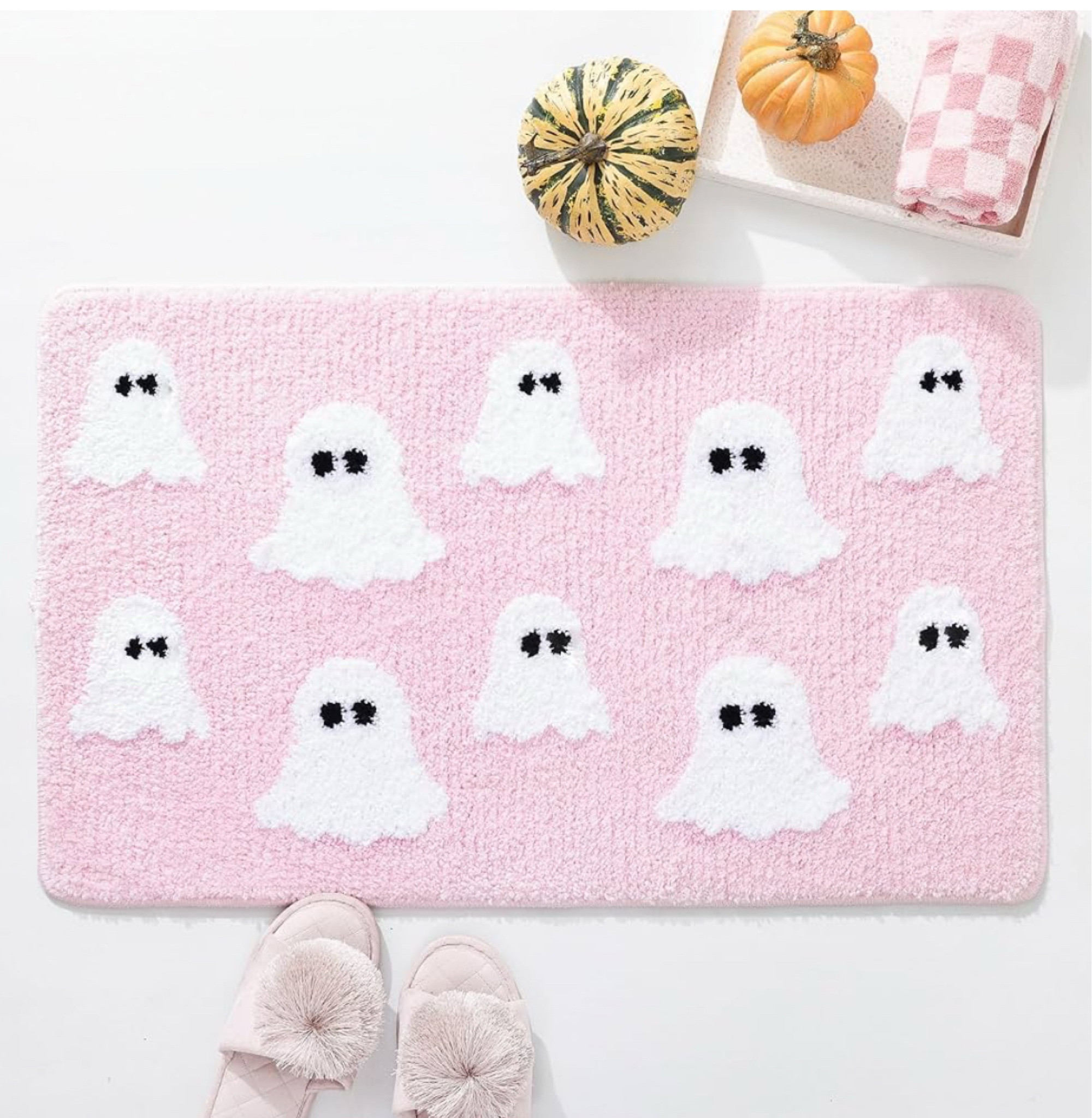 Pink Ghost Bath Mat from Amazon 

Halloween Decor, cute Halloween bathroom, pink bath mat, Amazon home decor

#LTKOver40 #LTKHome #LTKSeasonal