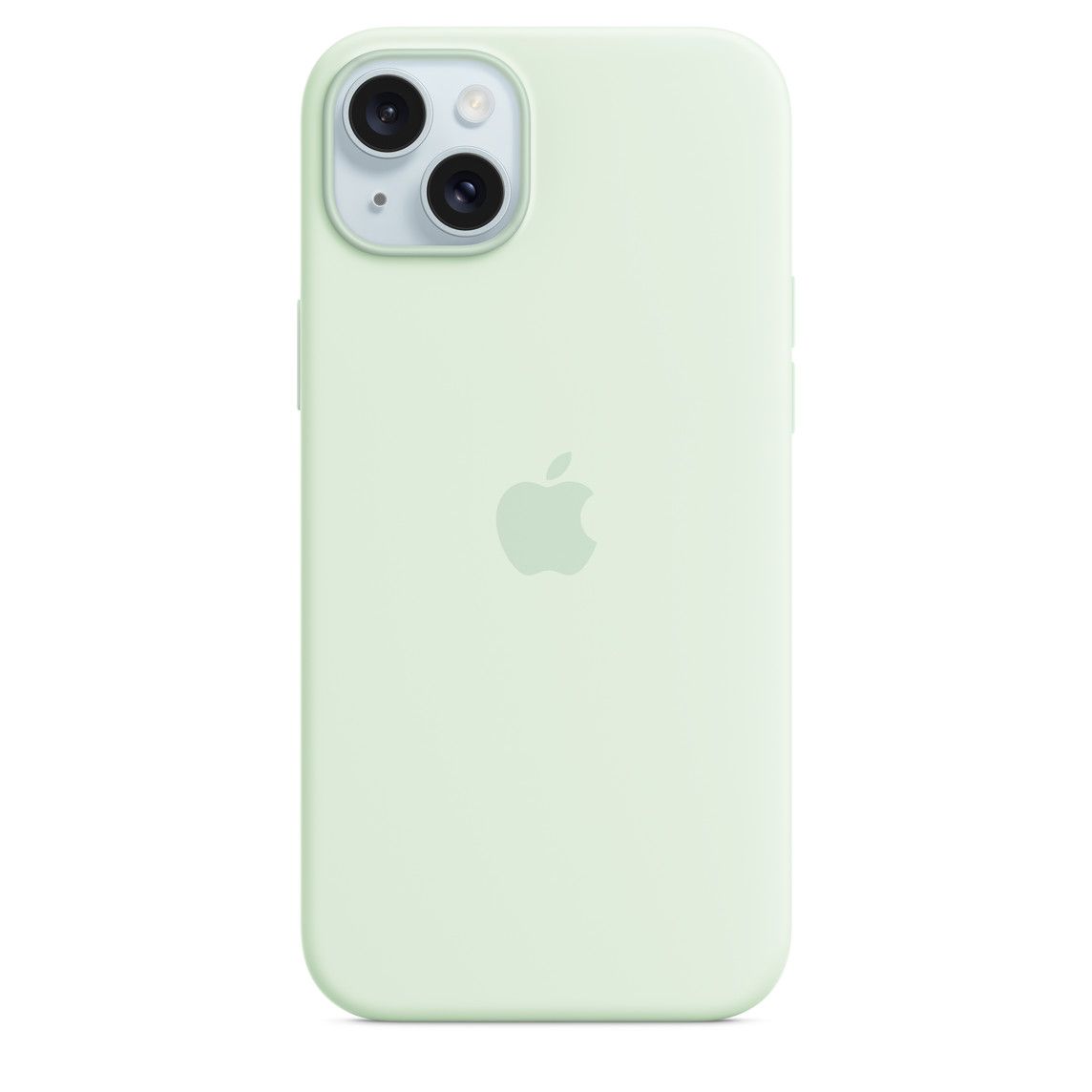 iPhone 15 Plus Silicone Case with MagSafe - Soft Mint | Apple (US)