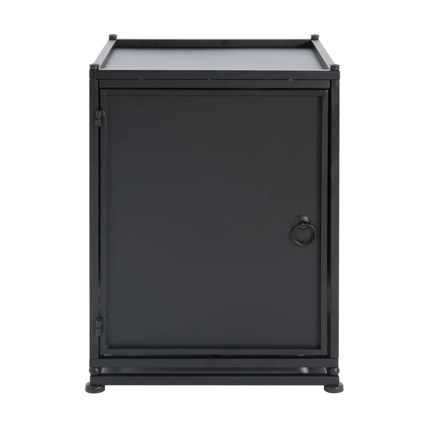 17 Stories Outdoor Metal Tank Holder Side Table, Matte Black | Wayfair | Wayfair North America