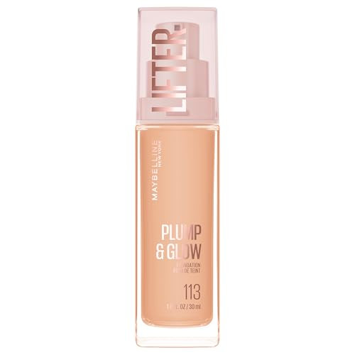 Maybelline Lifter Plump & Glow Foundation, Liquid Foundation with 2% Niacinamide + Hyaluronic Aci... | Amazon (US)