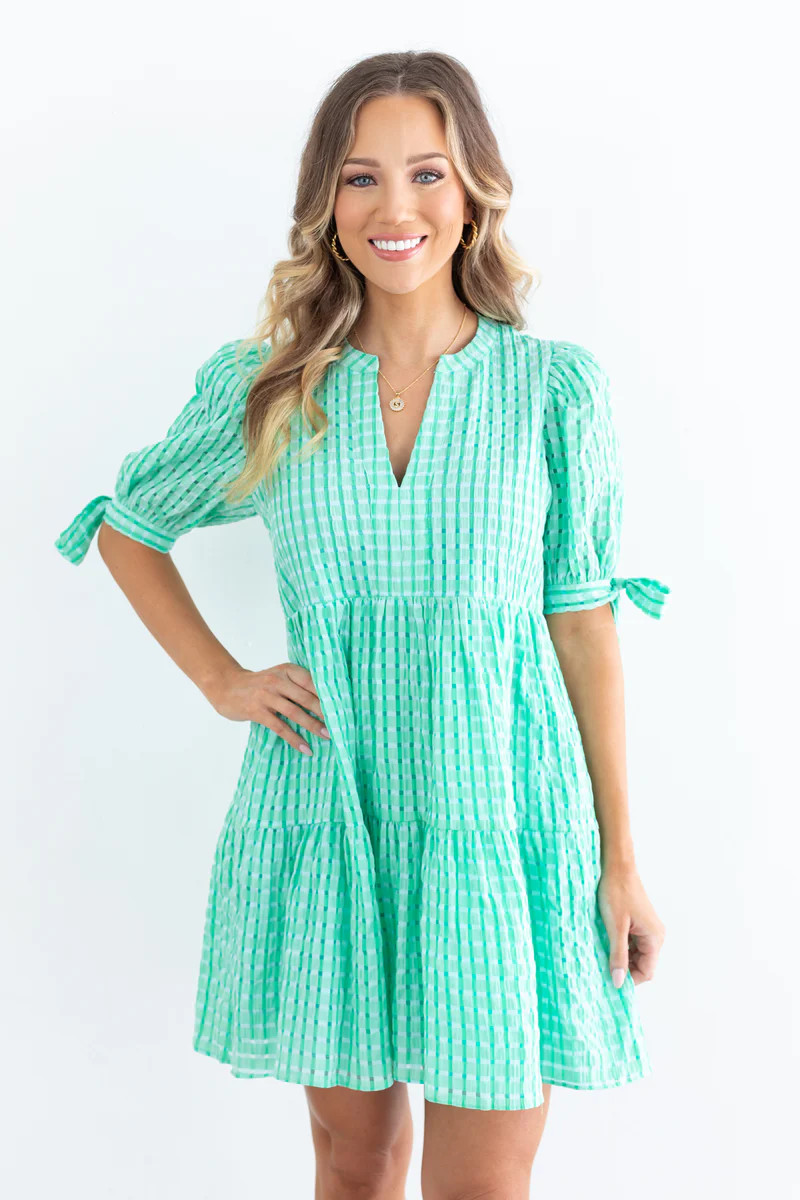 Ainsley Dress- Green | Avara