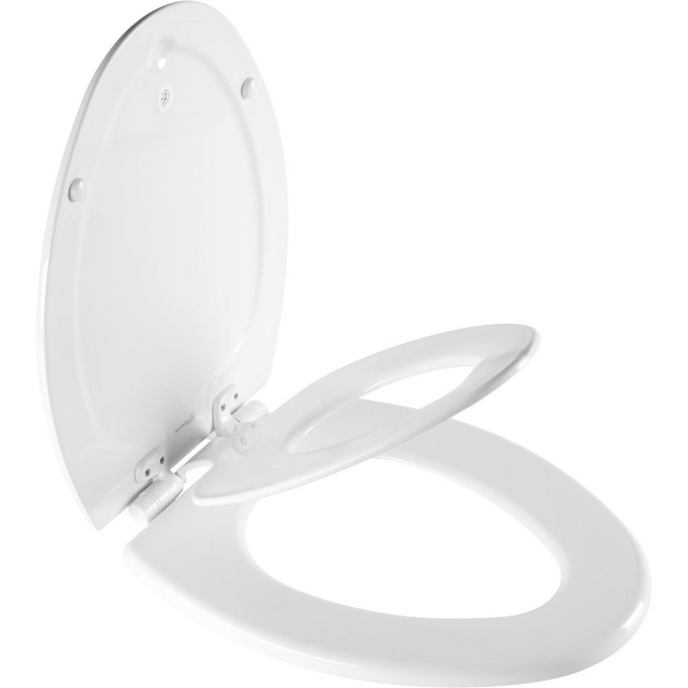 BEMIS NextStep2 Children's Elongated Closed Front Toilet Seat in White-1588SLOW 000 - The Home De... | The Home Depot