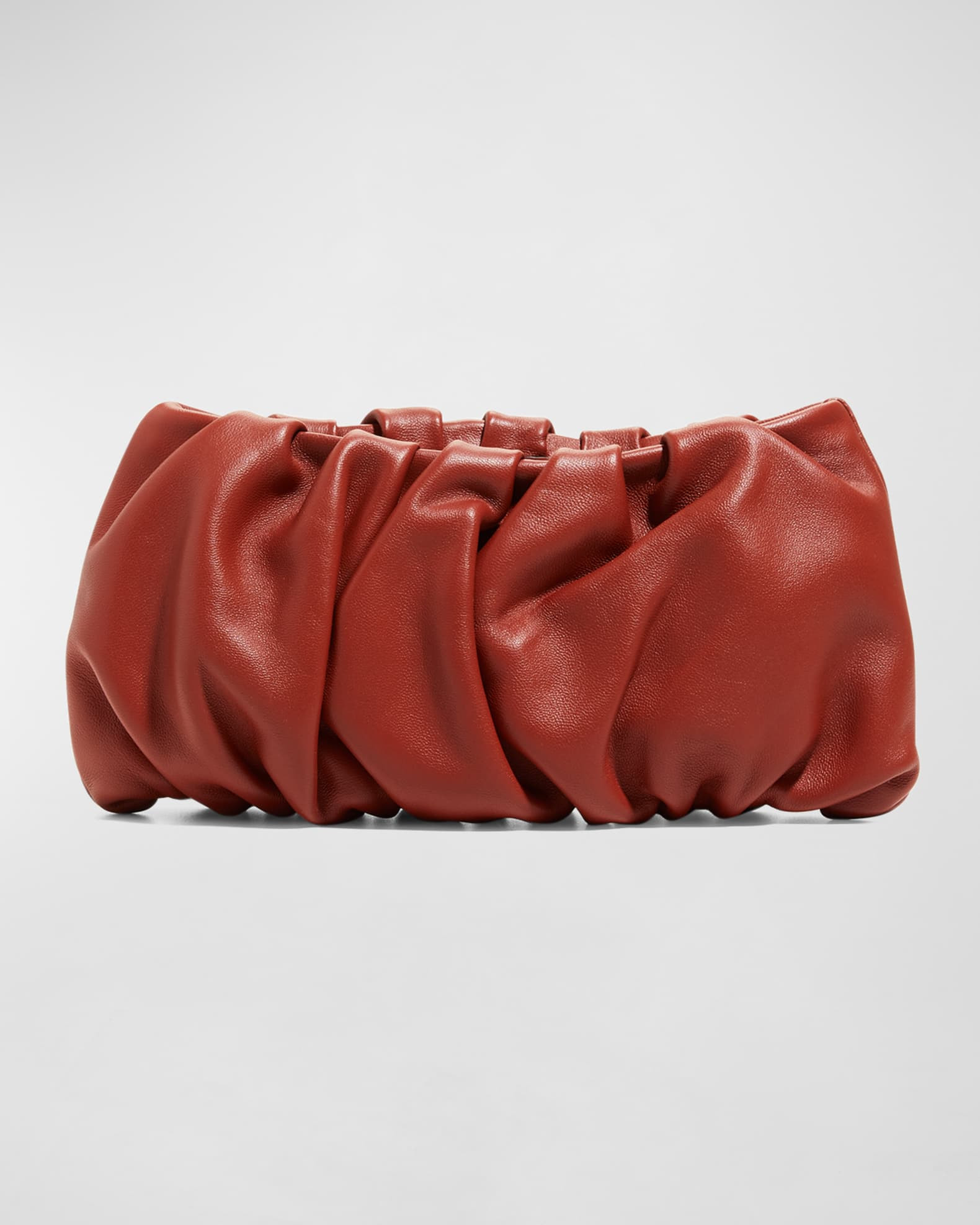 Staud Bean Convertible Leather Clutch Bag | Neiman Marcus