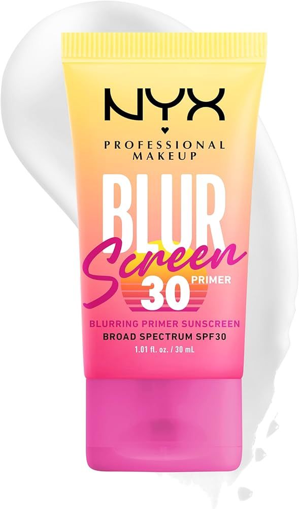 NYX PROFESSIONAL MAKEUP Blurscreen SPF 30 Primer, 3-in-1 Blurring Makeup Primer with Sunscreen, V... | Amazon (US)