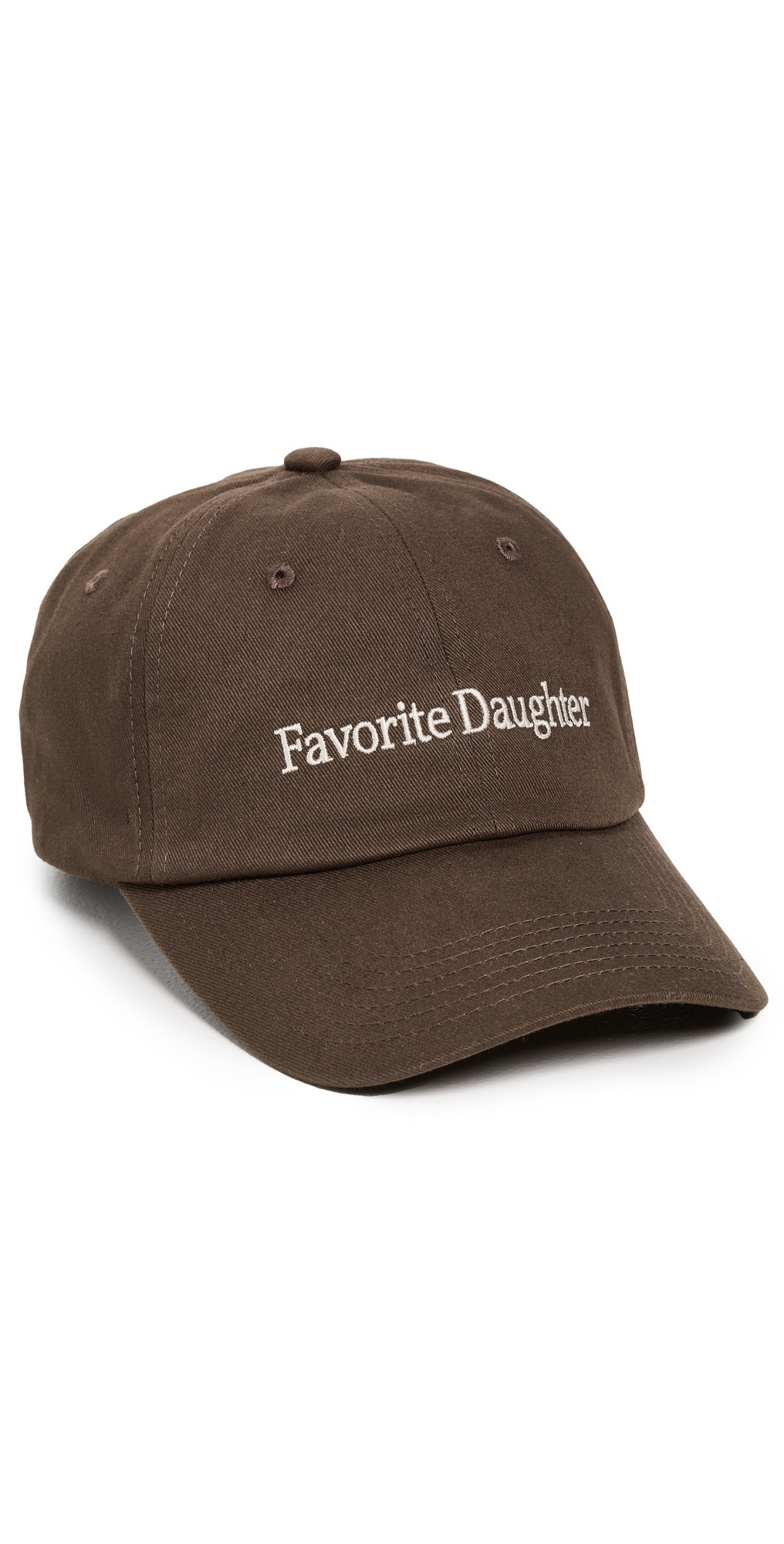 Favorite Daughter Classic Logo Baseball Hat Coffee One Size | Shopbop