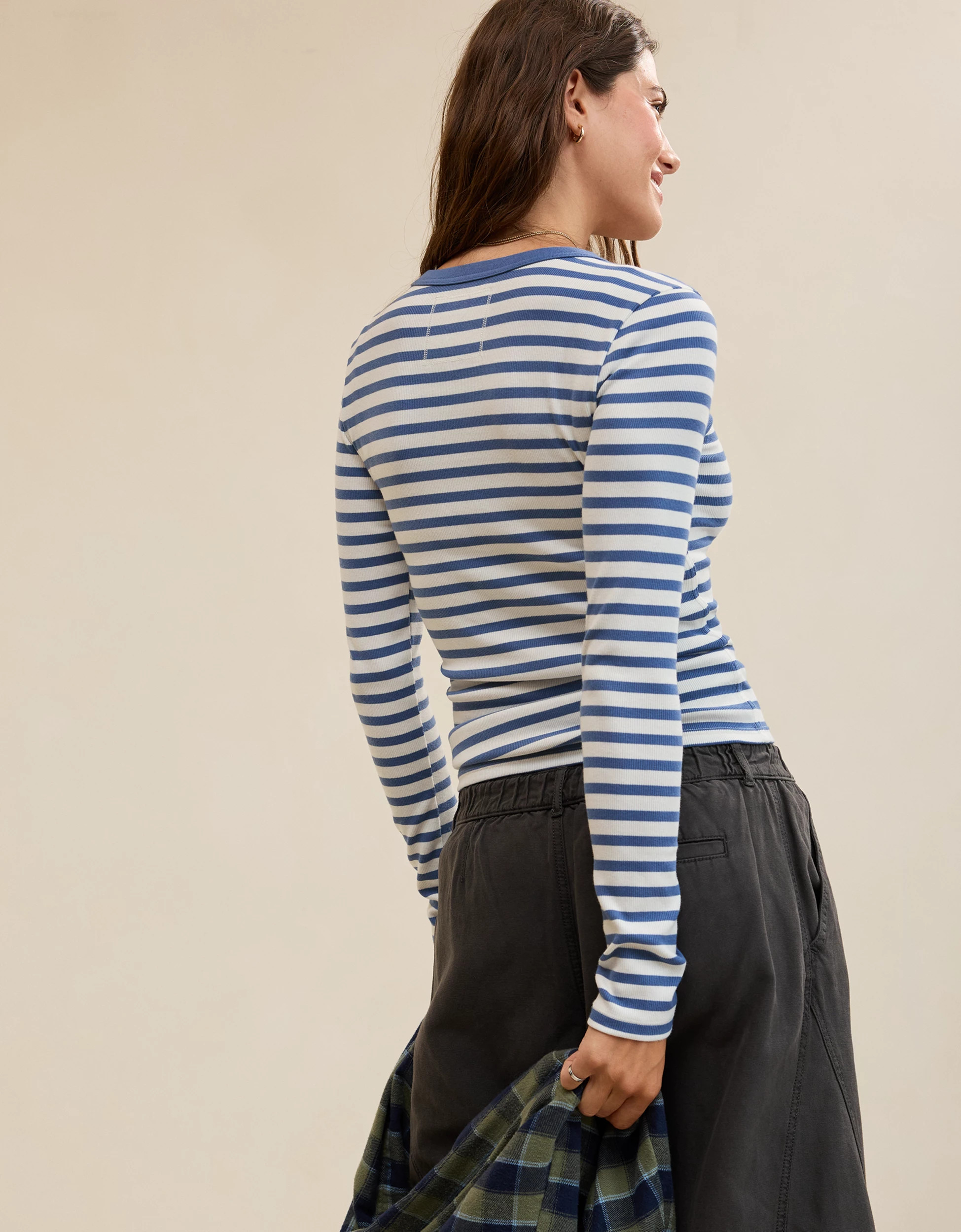 Aerie Essential Crew Layering T-Shirt | Aerie