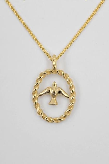 JEAN 18K Gold Plated s925 Mockingbird Necklace | J. Bubs