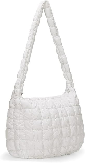 Quilted Puffer Tote Bag for Women Large Quilted Tote Bag Lightweight Nylon Puffy Quilted Padding ... | Amazon (US)