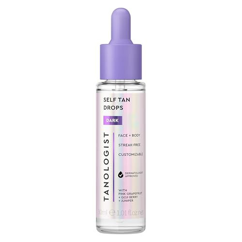 Tanologist Dark Self-Tan Drops, Face Tanning Drops, 1.01 Fl Oz | Amazon (US)