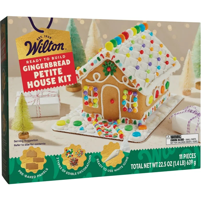 Wilton Christmas Gingerbread Kit Petite House 11 Pc 22.5 oz Shelf-Stable Pre-Baked | Walmart (US)