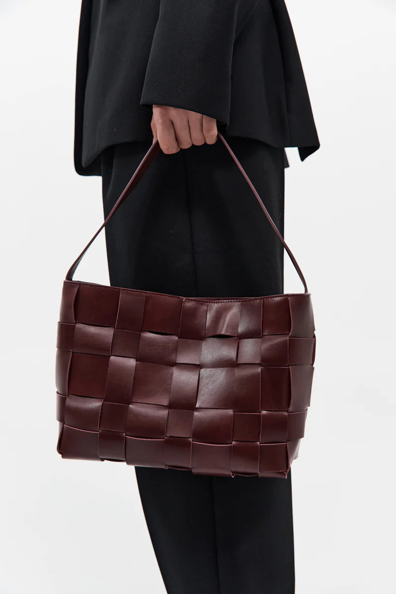 Woven Mini Tote - Plum | St. Agni (US, UK, EU)