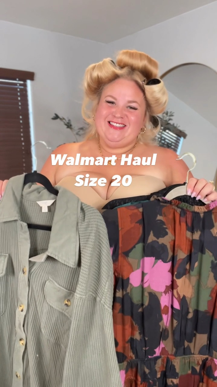 Size 20 Walmart Fall Haul
Green dress 2x
Black dress 2x
Floral dress 2x 
Green button up 2x
Jeans 20


#LTKPlusSize #LTKOver40 #LTKFallSale