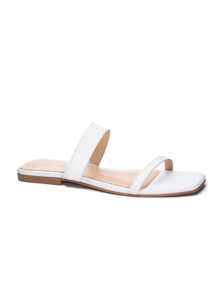 White Kendall Sandal | Lane 201 Boutique