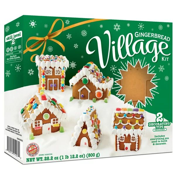Marketside Create a Treat Gingerbread Village Kit, 28.8 oz - Walmart.com | Walmart (US)