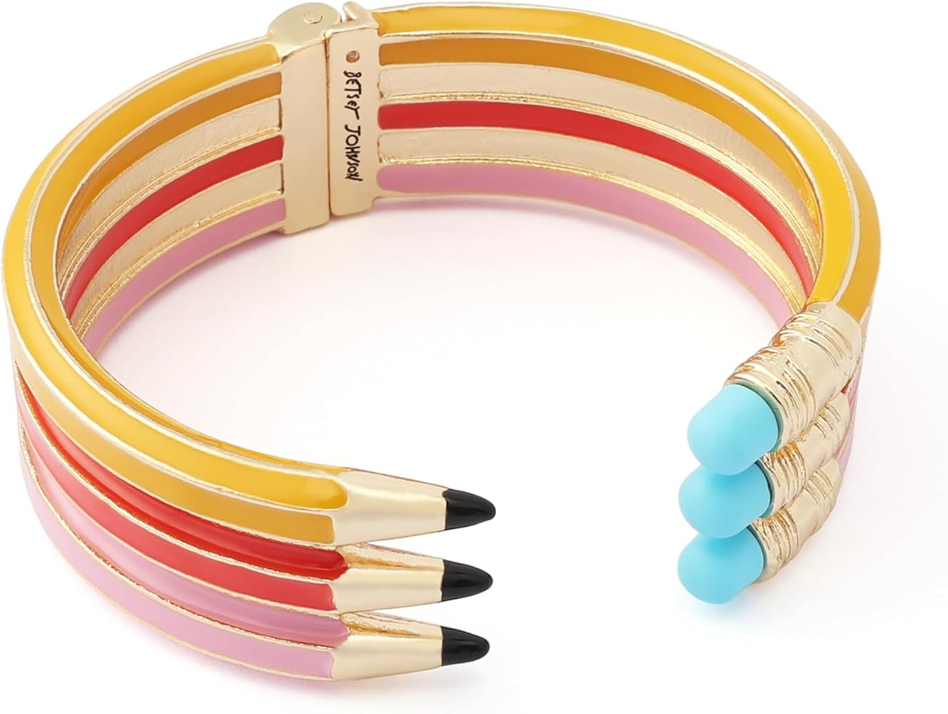 Betsey Johnson Jewelry Women's Best In Class Triple Pencil Bangle Bracelet | Amazon (US)