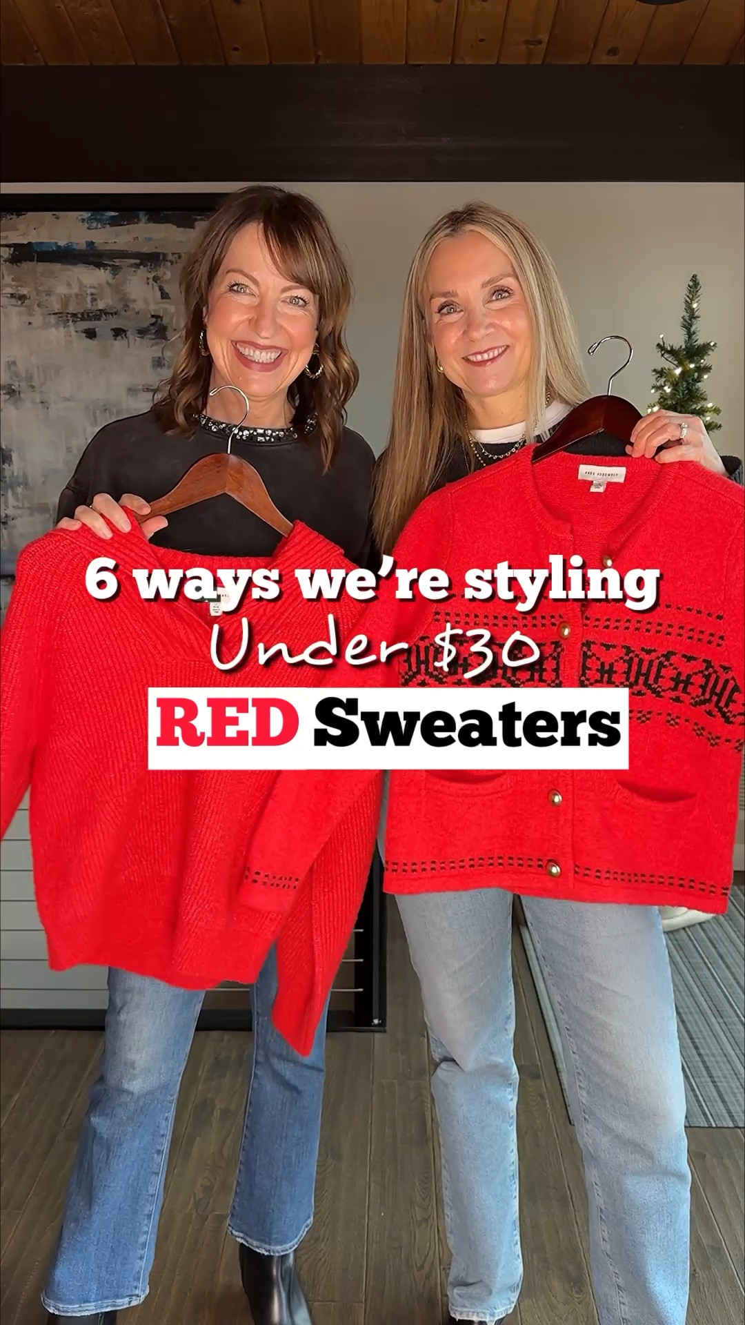 We found two cute red sweaters, and they’re both under $28.00!! We styled them casually and also a bit more dressy. Red used to be a color we only thought of wearing around the holidays, but now we plan on working red sweaters into our outfits beyond December! It’s such a vibrant, pretty color to liven up the dark winter!❤️🎁


Walmart, red sweaters, holiday outfit, Christmas outfit, culottes, black boots, wide leg denim, lace skirt, Chico’s feather pants, fair isle sweater, penny loafers, slippers

#LTKOver40 #LTKHoliday #LTKootd