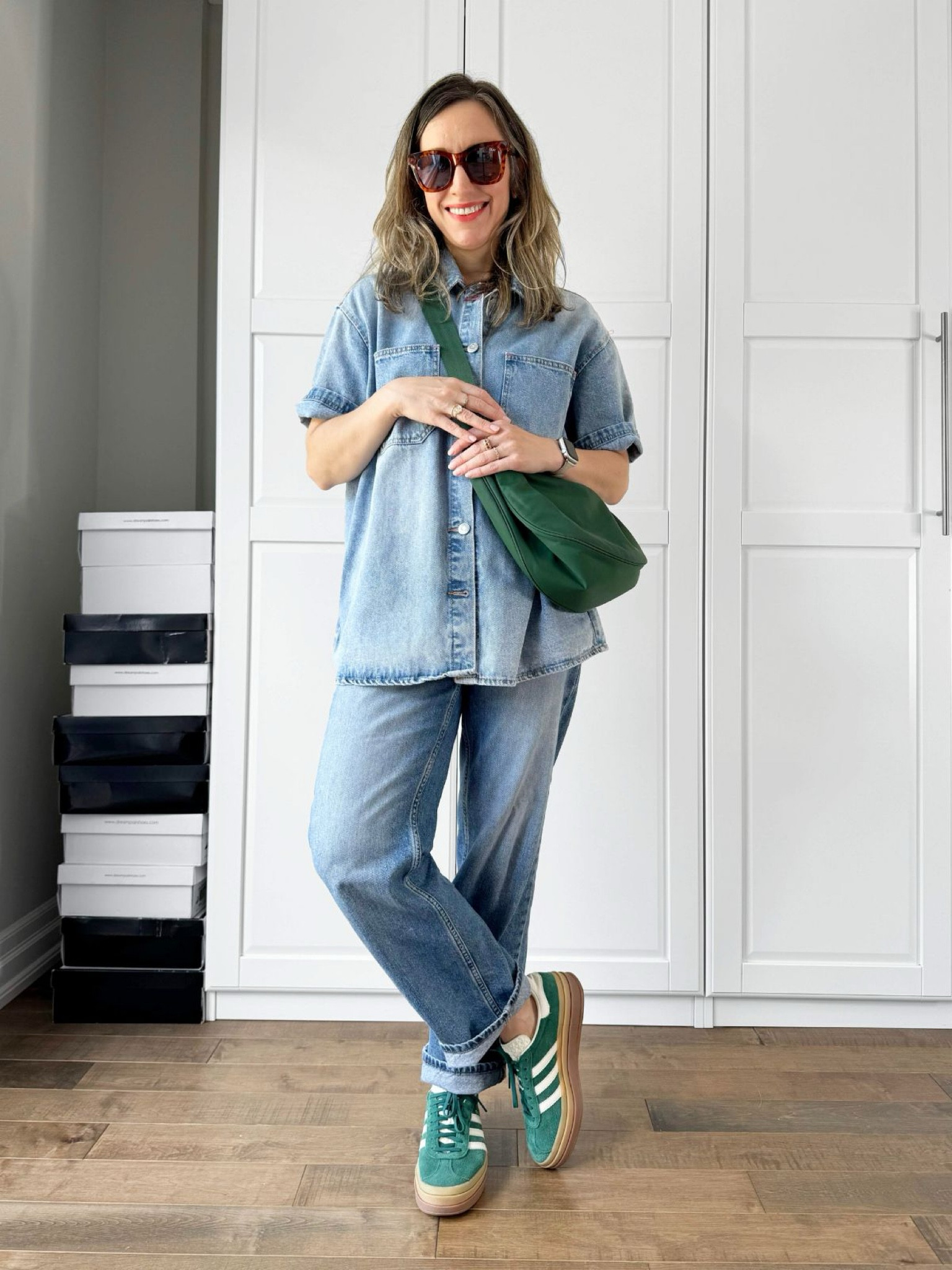 Denim in denim jeans 