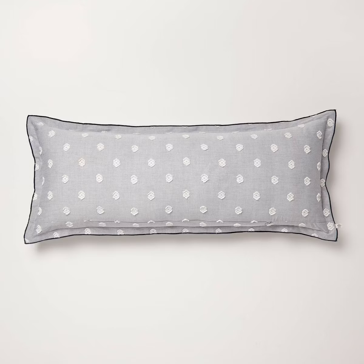 36"x14" Clip Dobby Lumbar Throw Pillow Cover Washed Blue - Hearth & Hand™ with Magnolia | Target