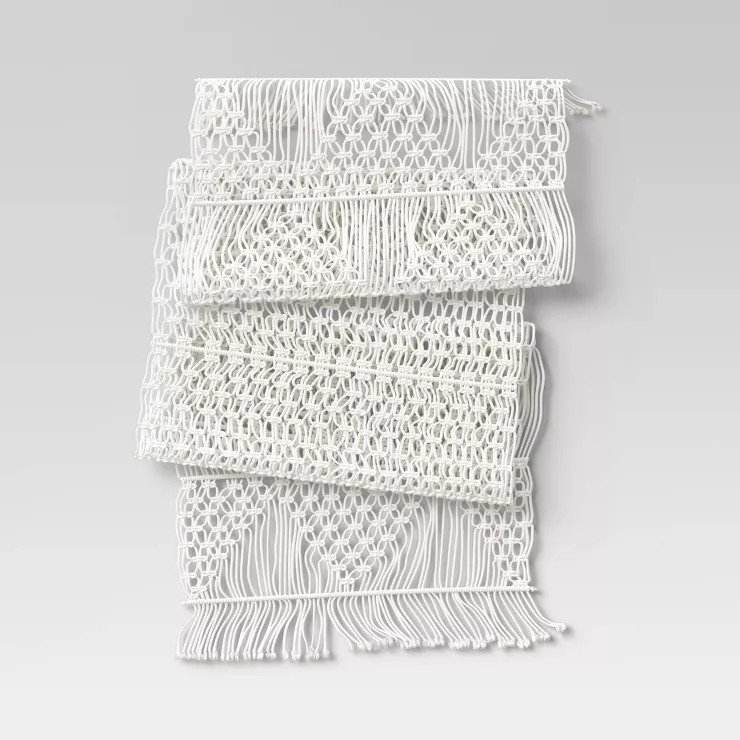 Cotton Macrame Runner White - Opalhouse™ | Target