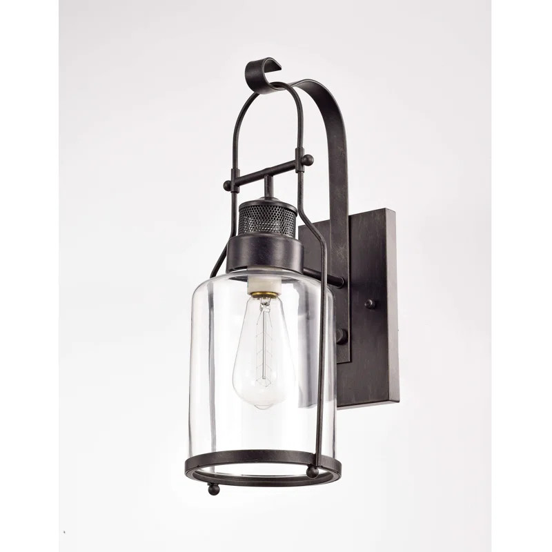 Scruggs Rustic 1-Light Armed Sconce | Wayfair Professional